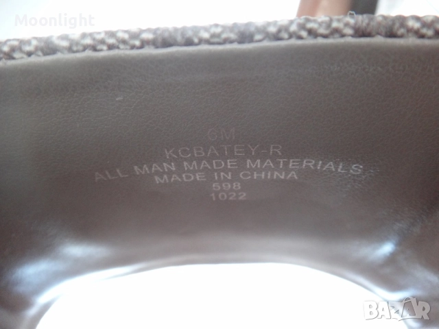 Нови оригинални чехли Calvin Klein номер 35 и 36 в кафяво и бежово с метално лого, снимка 9 - Чехли - 52525430