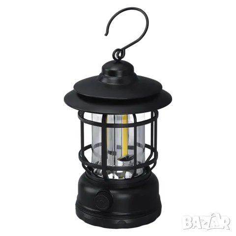 Ретро LED лампа за къмпинг с регулируема светлина