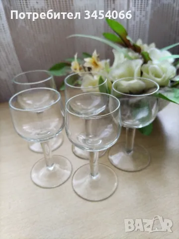 Тънкостенни стъклени чашки за ракия, ликьор. , снимка 1