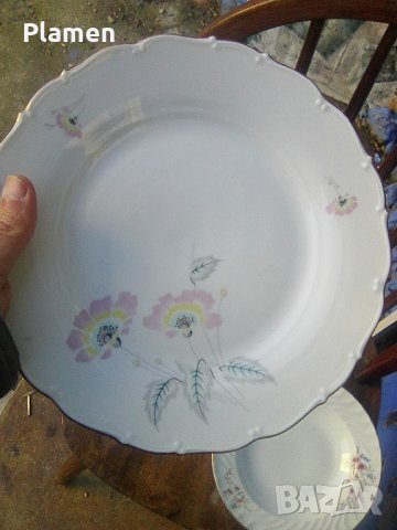 Стара чехословашка порцеланова чиния за основно ястие, снимка 1 - Други ценни предмети - 39393150