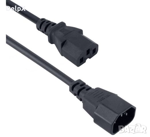Захранващ кабел за захранване, UPS, прав, 1,5m, 220V, 10A, снимка 1 - Кабели и адаптери - 42348997