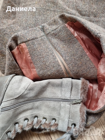 Дамски тоалет/костюм и ботуши (велур), снимка 4 - Костюми - 52718744