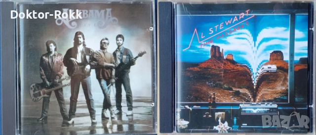 Al Stewart 1978 CD + Alabama Live 1988 CD - оригинални дискове