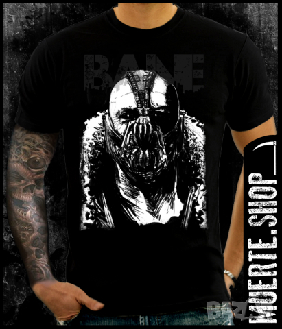 Тениска с щампа BANE OF BATMAN, снимка 1 - Тениски - 36424418
