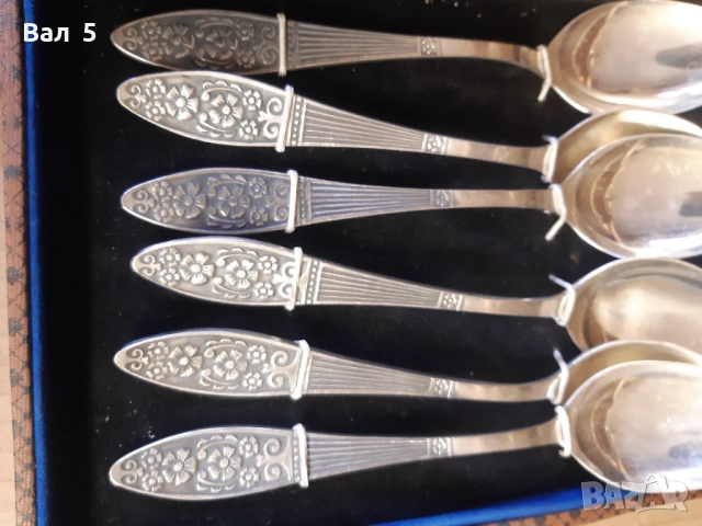 Стари посребрени прибори за хранене - СССР, снимка 6 - Антикварни и старинни предмети - 53960897