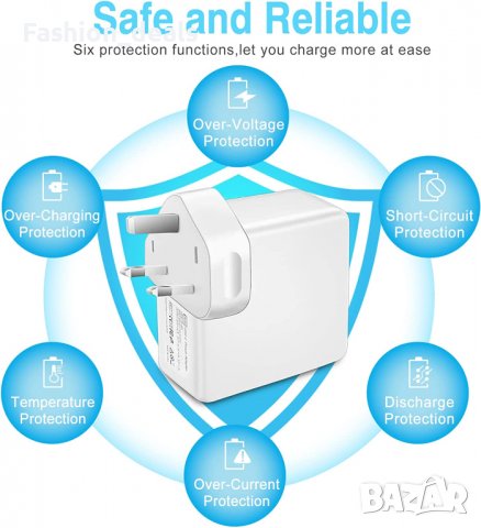 Ново зарядно 61W за таблет Mac Book Pro,Switch, Samsung Стенен адатпер с кабел, снимка 5 - Друга електроника - 37640328