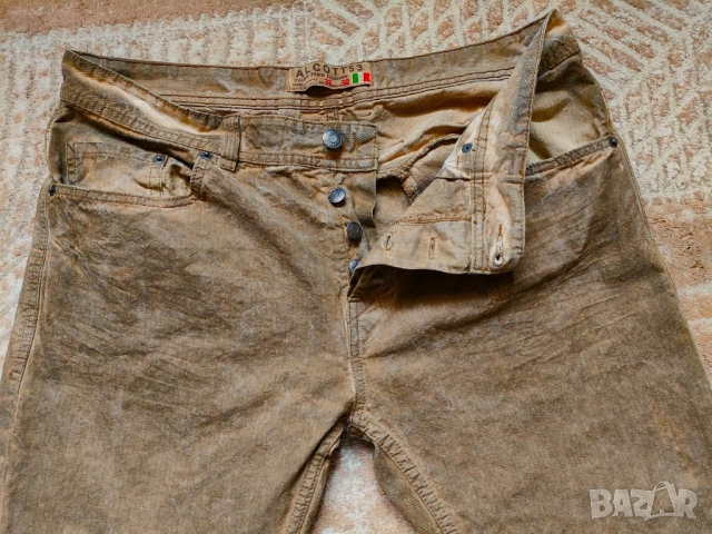 Италиански дънки Alcott 53, слим, № 36 (L), шоколадов цвят