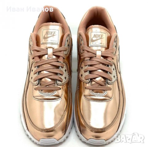 оригинални  маратонки Nike Air Max 90  METALLIC ROSE GOLD  номер 42-42,5, снимка 5 - Маратонки - 37971046