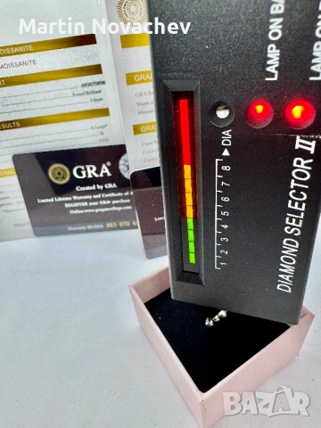 Сребърни обеци с мойсанит (Диамант) 0.6 карата, снимка 11 - Обеци - 53889235