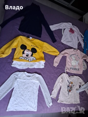 детски блузки с дълъг ръкав 6-7 г.