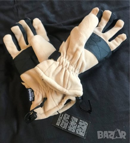 Нови мъжки зимни ръкавици размер № 9-10 полар + кожа, снимка 1 - Зимни спортове - 39734536