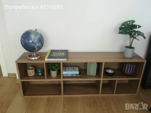 Библиотека / етажерка Enza Home Loreto – като нова, снимка 5 - Етажерки - 55872837