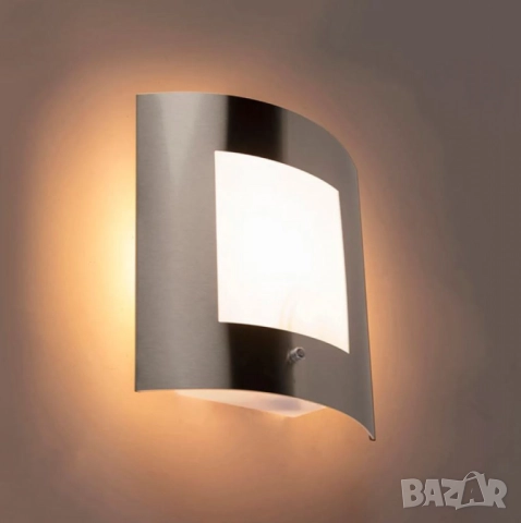 2бр/ Външна градинска лампа аплик от неръждаема стомана – IP44, снимка 7 - Други - 51872165