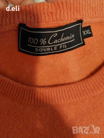 Унисекс! 100% Кашмир Size 2XL Страхотен пуловер