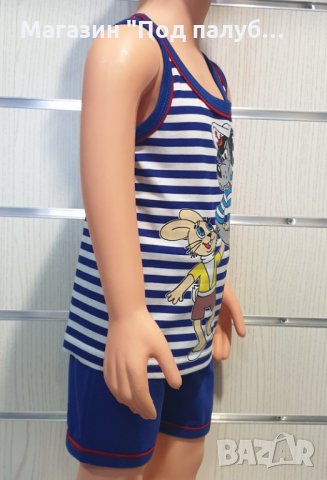 Ново детско моряшко комплектче с трансферен печат Ну Погоди, от 1 годинка до 11 години, снимка 6 - Детски комплекти - 30325821
