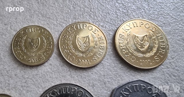 Монети . Кипър .1,2,5, 10 ,20 и 50 цента. 6 бройки., снимка 9 - Нумизматика и бонистика - 42425286