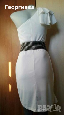 Страхотни еластични бели рокли ПРОМОЦИЯ 👗🍀S,M, XL👗🍀арт.1060, снимка 4 - Рокли - 29742377