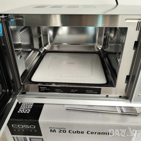 Микровълнова Caso M20 Cube Ceramic 20L 800W, снимка 2 - Микровълнови - 56268748