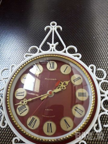Стар стенен часовник -Янтар , снимка 4 - Антикварни и старинни предмети - 29668142