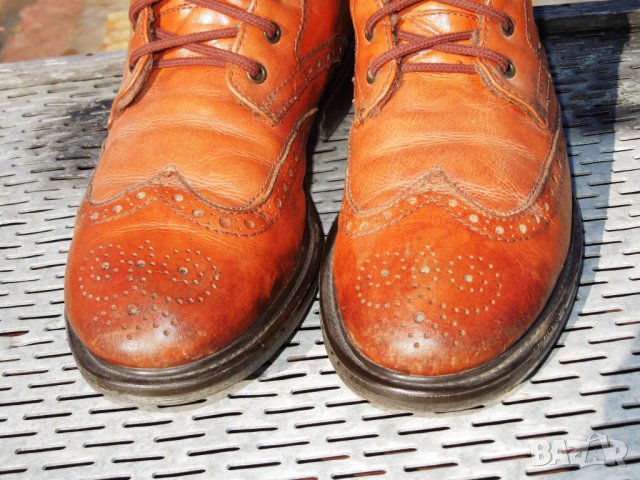 Jones Bootmaker Johan Casual Leather Lace-Up -- номер 43, снимка 4 - Мъжки боти - 30887660