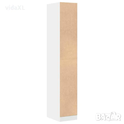 vidaXL Аптекарски шкаф, бял, 30x41x174,5 см, инженерно дърво, снимка 6 - Шкафове - 56147011