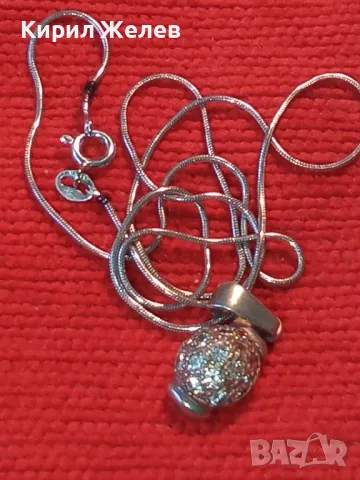 НЕЖНО ИТАЛИАНСКО СРЕБЪРНО КОЛИЕ със СКЪПОЦЕНЕН СРЕБЪРЕН ПЕНДАНТ РОДИРАНО СРЕБРО 925 ПРОБА 43359, снимка 9 - Колиета, медальони, синджири - 50136136