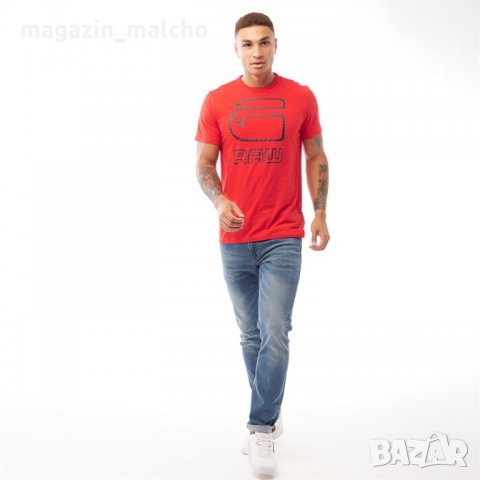 МЪЖКА ТЕНИСКА – G-STAR RAW Graw T-Shirt Flame; размери: L и XL, снимка 2 - Тениски - 30210541