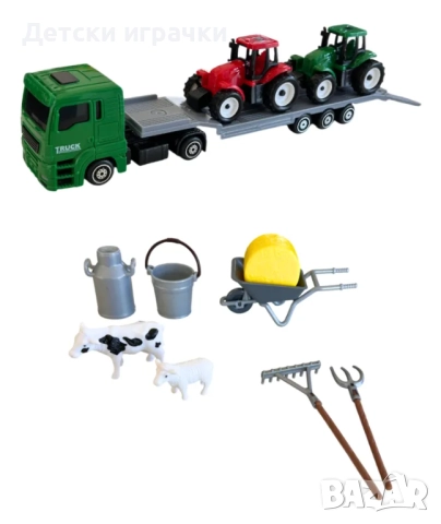 Комплект Ферма с камион, трактор и аксесоари , снимка 4 - Образователни игри - 52070717