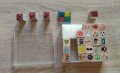 Комплект детски дървени печати за игра (2бр), снимка 3