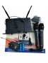 Двуканална VHF безжична микрофонна система, комплект микрофони, снимка 1 - Микрофони - 37883833