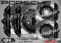 PORSCHE надписи за капаци на спирачни апарати, снимка 4
