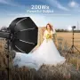 Нова NEEWER Q200 200Ws TTL HSS 1/8000s 2.4G Студийна Външна Светкавица фото снимки студио, снимка 2