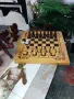 Шах-табла48/48 с дървени фигури и пулове, снимка 1