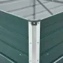 vidaXL Градинска висока леха поцинкована стомана 480x80x45 см зелена, снимка 5