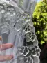 Ваза от Walther Glas от серията Carmen Satin с красив релефен  дизайн от матово и прозрачно стъкло, снимка 9