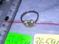 НЕЖЕН ФЛОРАЛЕН СРЕБЪРЕН ПРЪСТЕН - ЦВЕТЕ СРЕБРО 925 СТАРА МАЙСТОРСКА ИЗРАБОТКА 36596, снимка 6