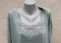3XL и 5XL Нови блузи Sheego в млечно зелено, снимка 3