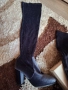 Ботуши от велур нови , снимка 3