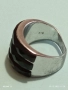 Сребърен пръстен с три реда фасетиран ЧЕРЕН ОНИКС подходящ аксесоар за ежедневието 34042, снимка 7
