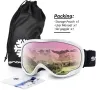 Очила за ски сноуборд Snowledge с UV400 защита, двойна леща с противозамъгляване, снимка 6