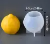 3D лимон голям силиконов молд форма калъп фондан шоколад гипс свещ, снимка 6