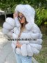Дамско луксозно палто лисица код 159, снимка 1 - Палта, манта - 34286831