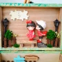 Уникална дървена кутия-макет "Fairy garden" с вътрешна декорация сюжет, снимка 3