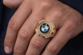 Мъжки пръстен BMW стил медицинска стомана 18К злато кристали емайл, снимка 1
