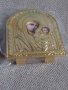 Богородица и Исус качествена метална позлатена релефна икона , снимка 6