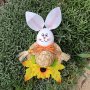 3617 Великденска украса за окачване Зайче с шапка, снимка 2