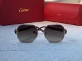 Cartier 2022 прозрачни дамски слънчеви очила Осмоъгълник с камъни, снимка 3