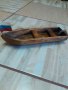 Голяма дървена лодка ръчна изработка, снимка 1 - Сувенири от дърво - 29240724