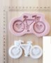 велосипед колело със сърце силиконов молд форма калъп фондан шоколад гипс, снимка 1 - Форми - 36962825