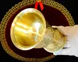 Персийски бронзов бокал за вино с двойни стени. , снимка 5